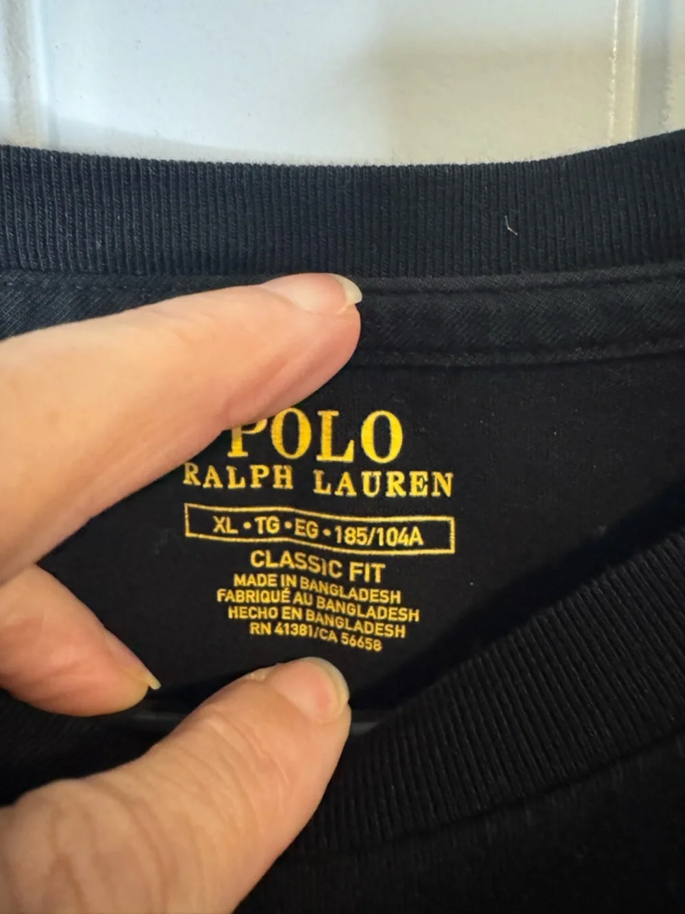Polo Ralph Lauren Black Red Logo Graphic Tee Shirt Men’s XL Classic Fit